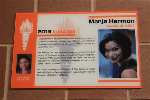 Marja Harmon plaque 