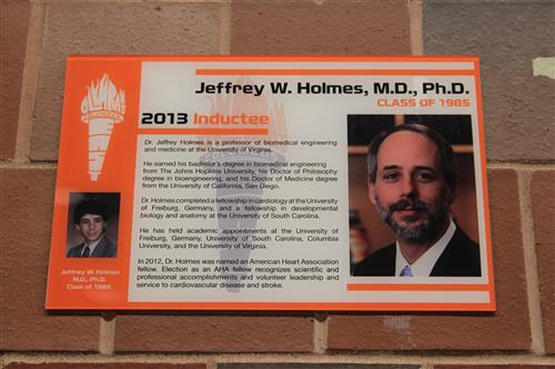 Jeffrey W. Holmes plaque 