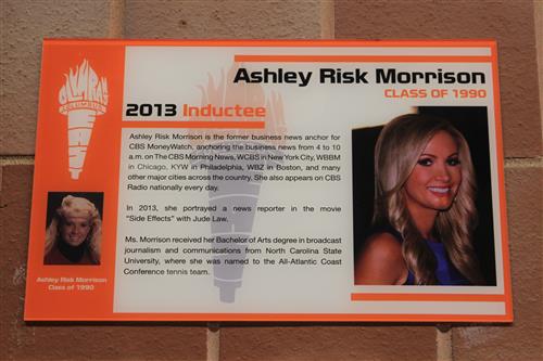 Ashley Risk Morrison plaque 