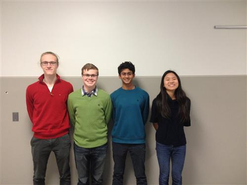4 student earn top honor at math contest 