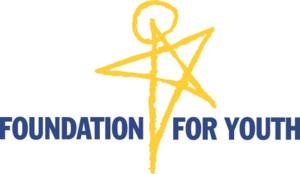 Foundation for Youth Logo - five-pointed star with circle around highest point representing head, arms, and legs 